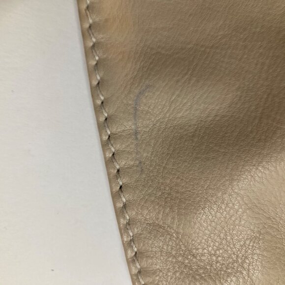 Womens Tignanello‎ Leather Hobo Tote Bag 14 x 14 x 2" 10" Handle Tan - Picture 10 of 13